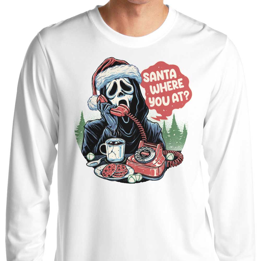 Long Sleeve 'Santa Where You At' T-Shirt by Momma Gorilla