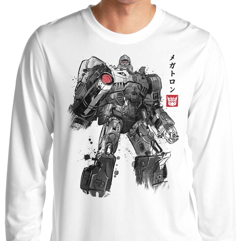 Long Sleeve Tyrannical Sumi-e T-Shirt by Dr. Monekers