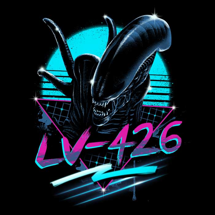Awesome Rad Alien Long - Sleeve Fashion T - Shirt