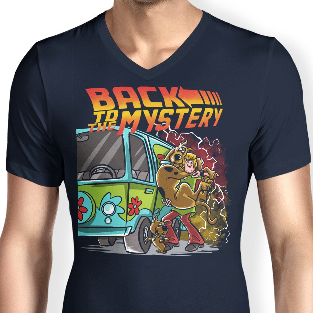 Men's V-Neck T-Shirt - Back to the Enigma