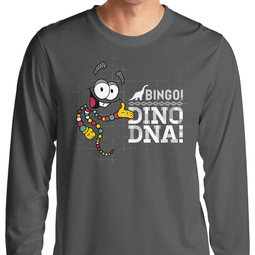 Long Sleeve Jurassic Bingo Themed T-Shirt for a Fun Look