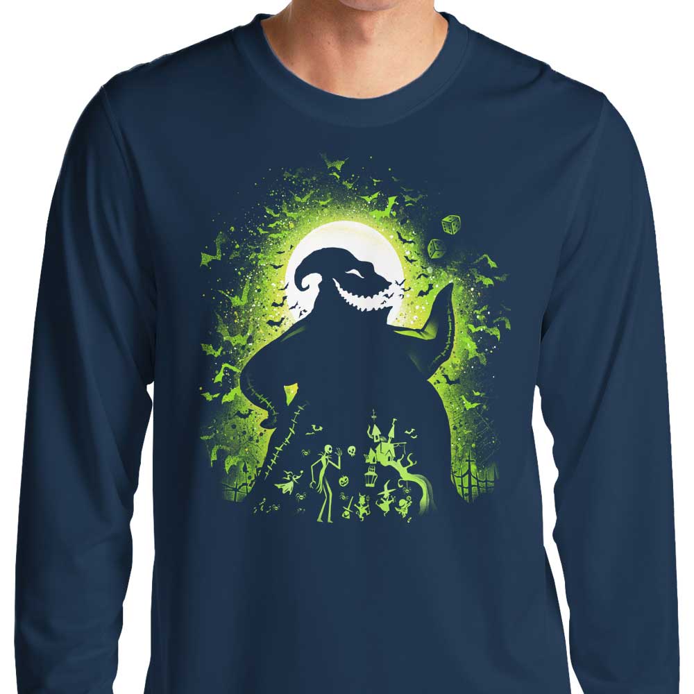 Alemaglia's 'Shadow on the Moon' Long Sleeve Men's T-Shirt for Stylish Wear