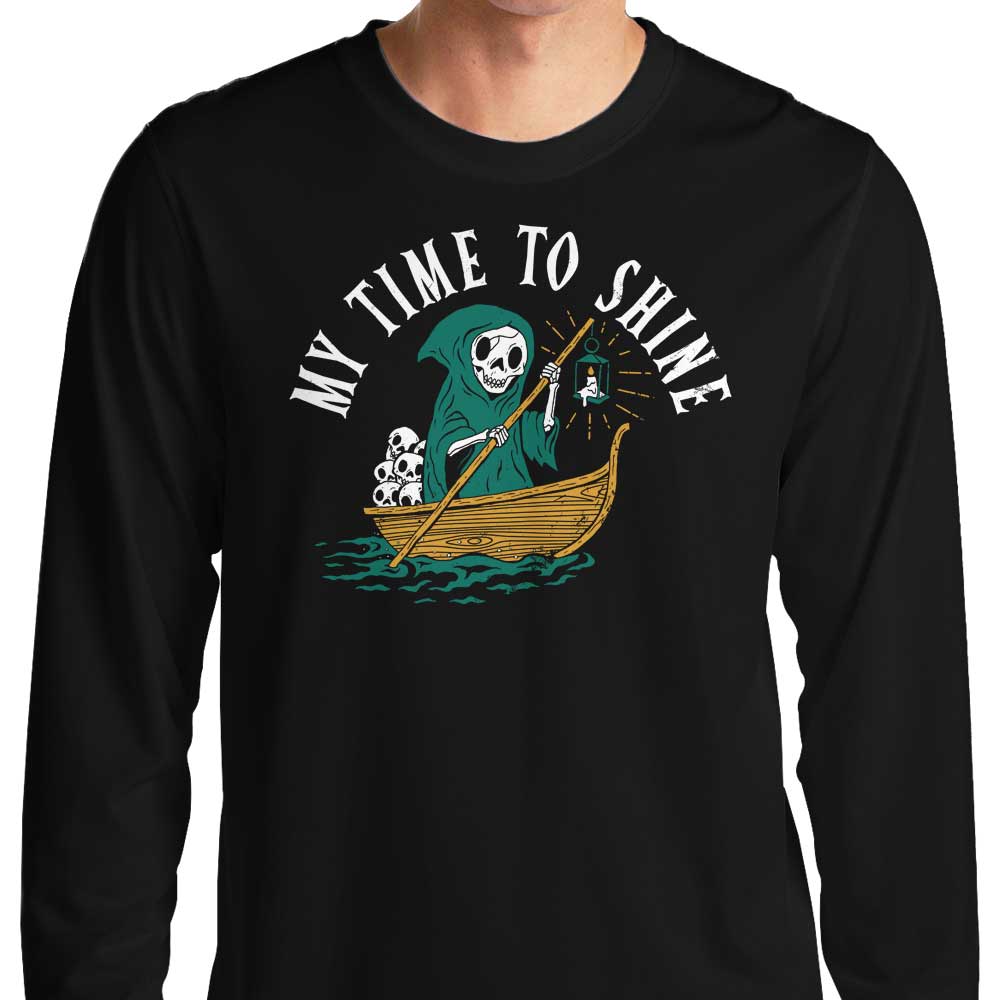 My Time to Shine - Stylish Long Sleeve Crewneck T - Shirt