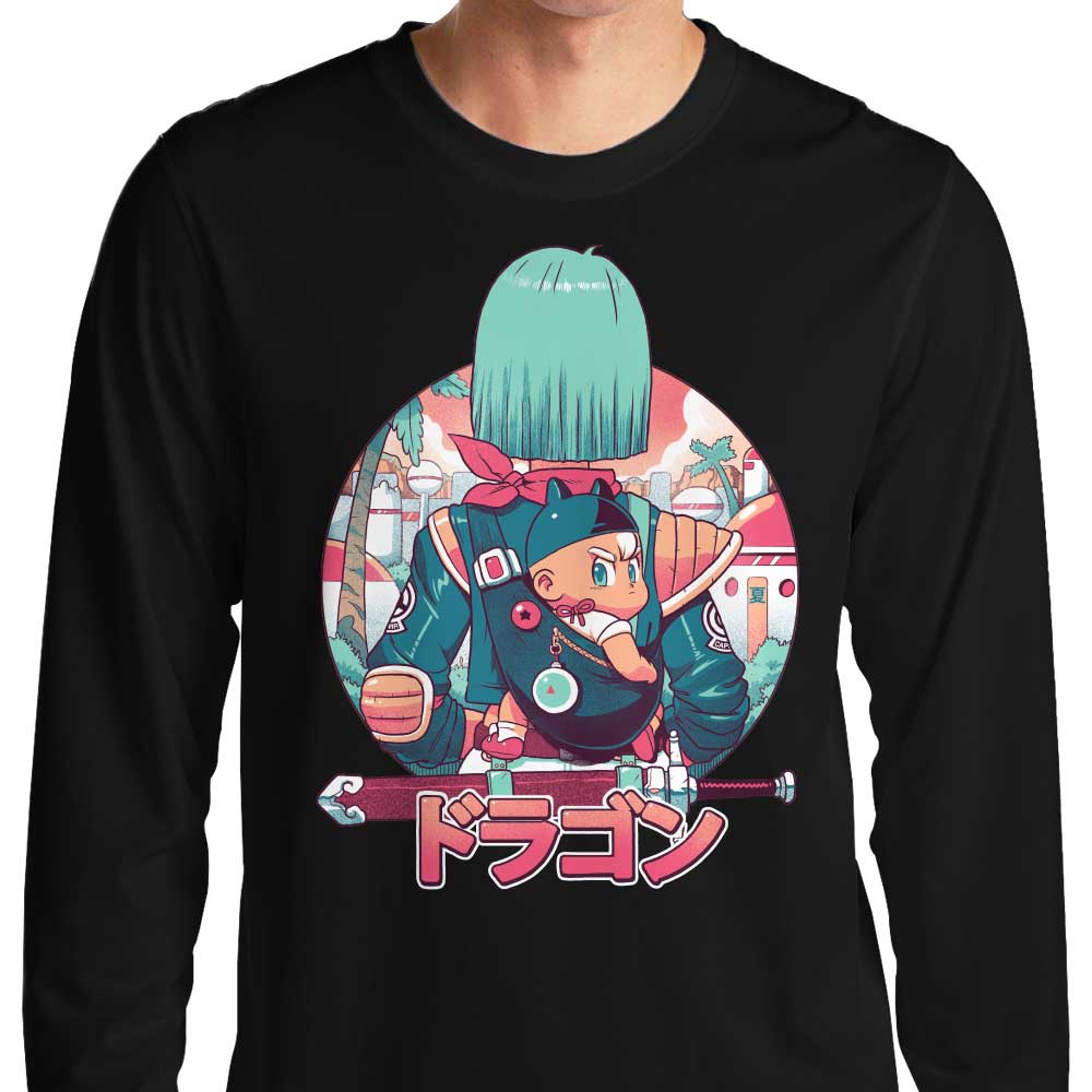 Bruno Mota's Summer Dragon Long Sleeve Crewneck T - Shirt for Men and Women