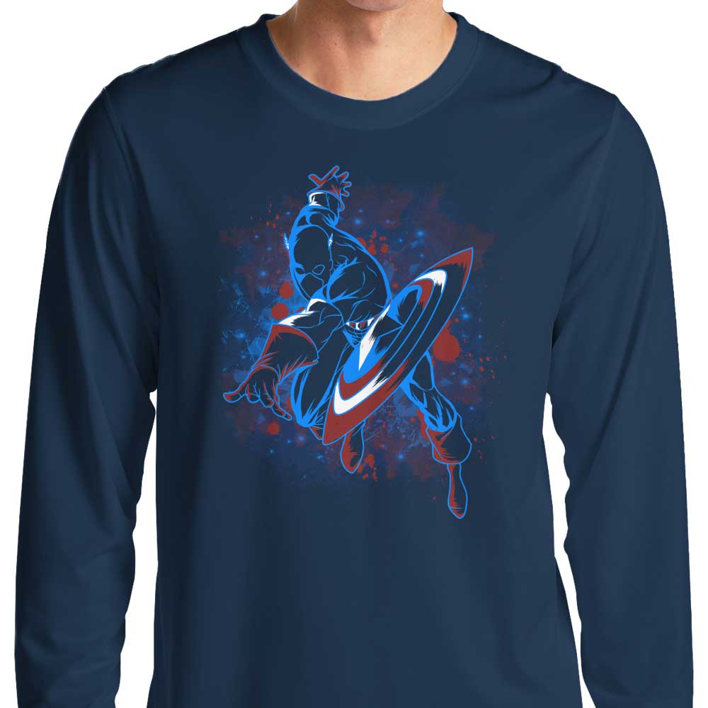 Inked Captain Stylish Long Sleeve Crewneck T - Shirt