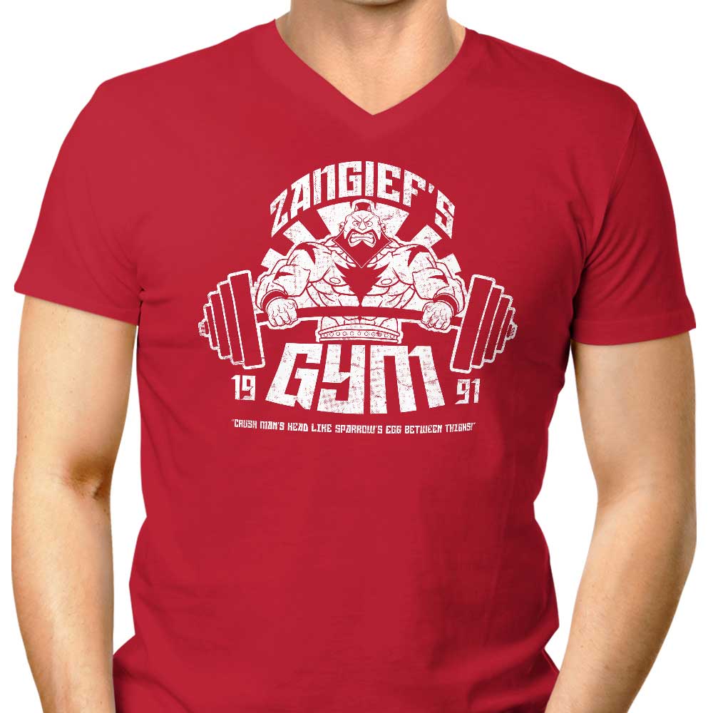 Coinbox Tees Men's Stylish V-Neck from Zangief Gym