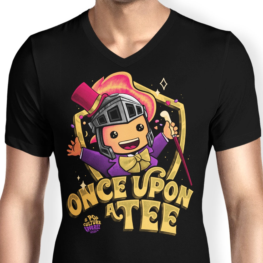 Teerion Men's Stylish V-Neck Candy Maker T - Shirt