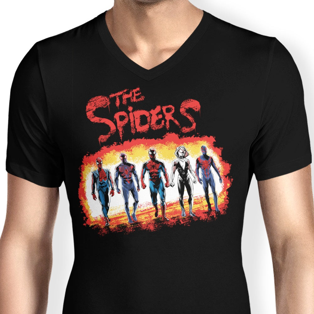 Men's Stylish V-Neck T-Shirts by The Spiders
