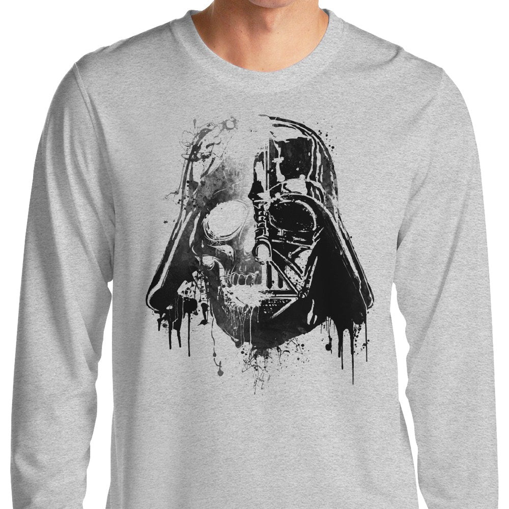 Long Sleeve Darth Skull Design T-Shirt