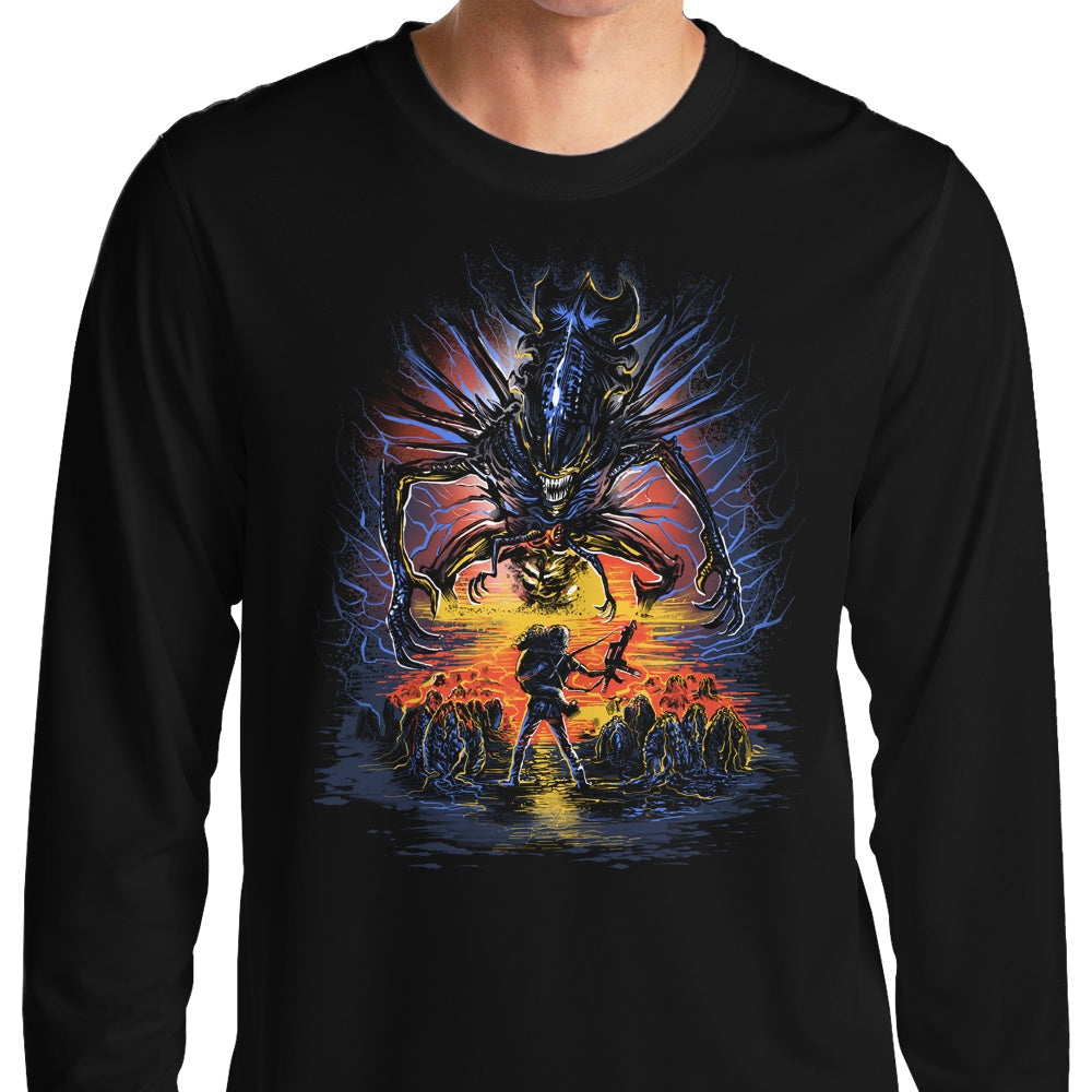 Zascanauta's 'Xeno Shall Not Pass' Stylish Long Sleeve T - Shirt