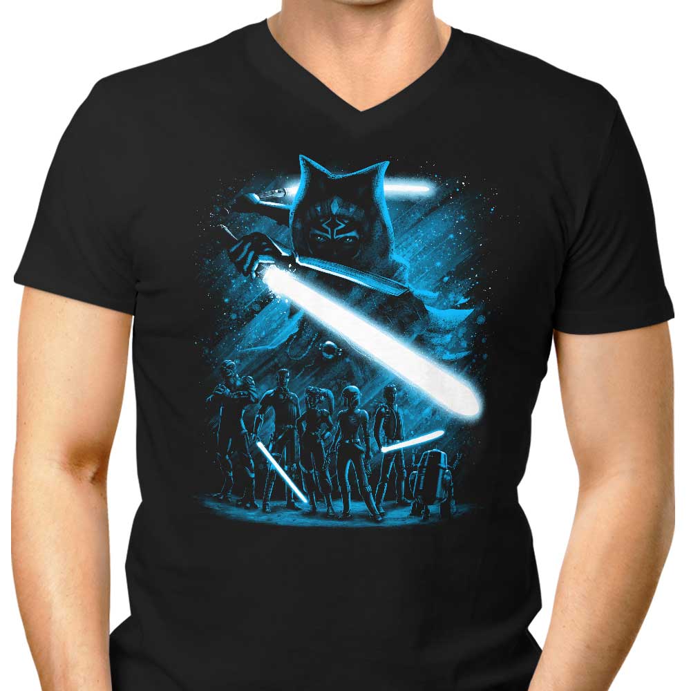 Teesgeex's Always Rebels - Stylish Men's V - Neck T - Shirt