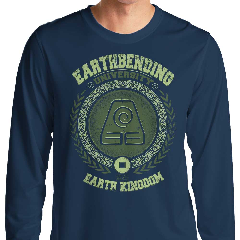 Typhoonic Art's Earthbending University Long - Sleeve Crewneck Sweatshirt