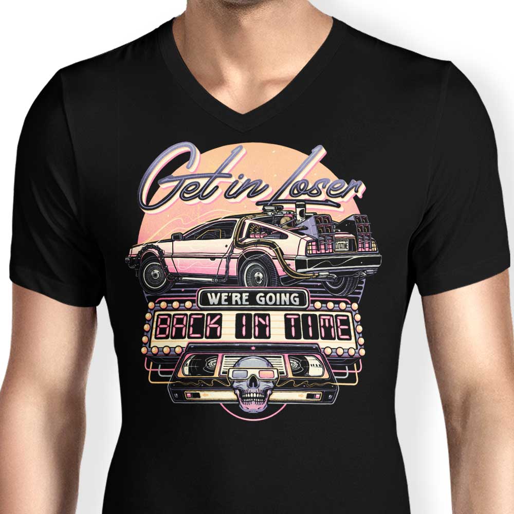Men's Retro V-Neck - A Trip Back in Time
