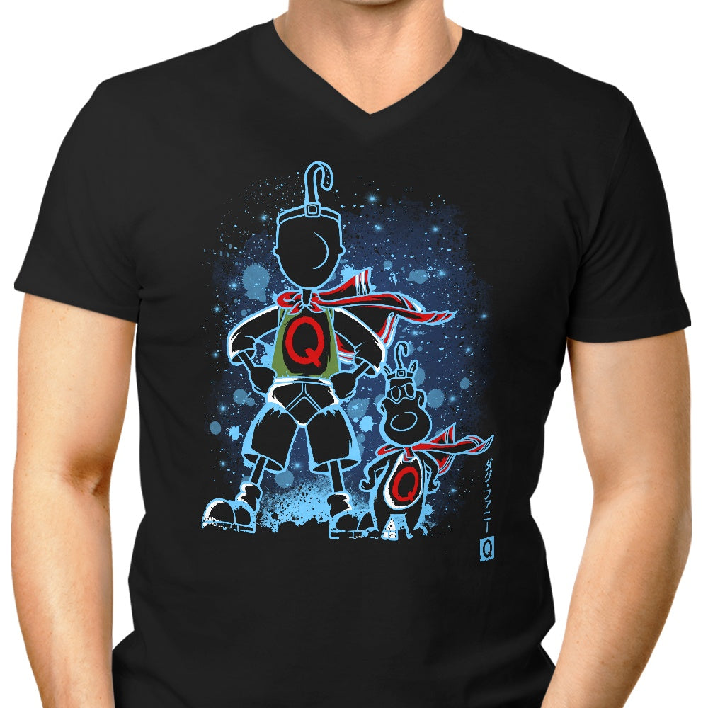 Men's Stylish V-Neck T-Shirt - The Quail by Soulkr