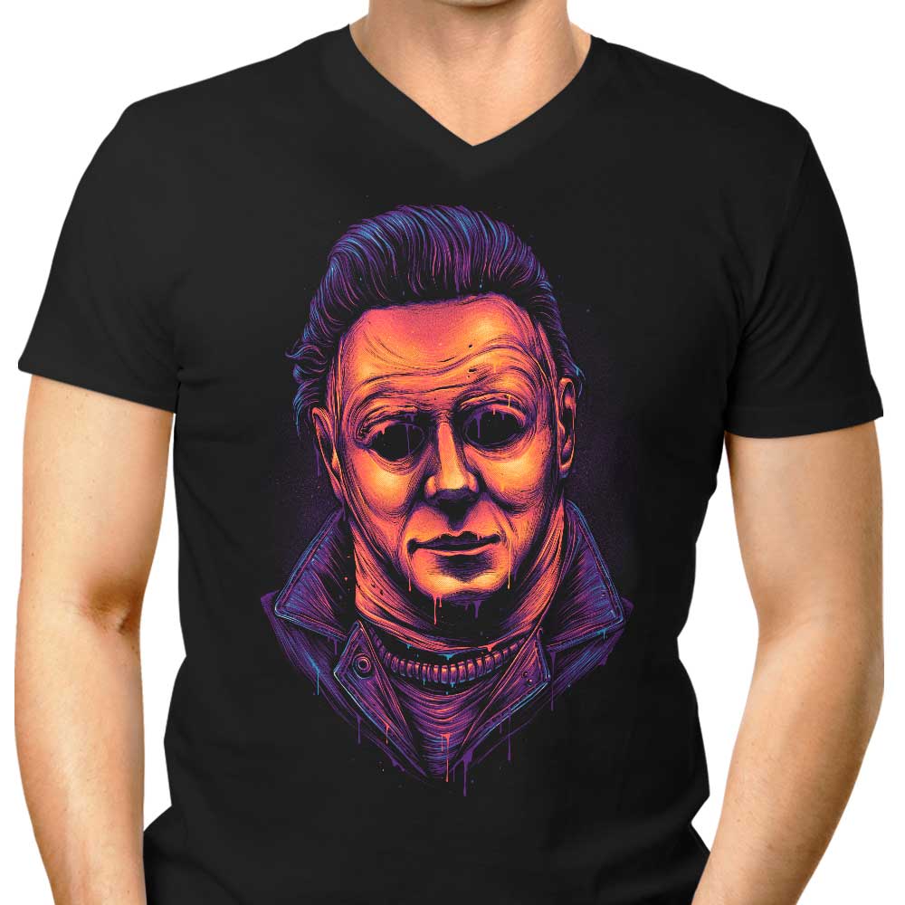 Men's Glowing V-Neck Slasher T-Shirt
