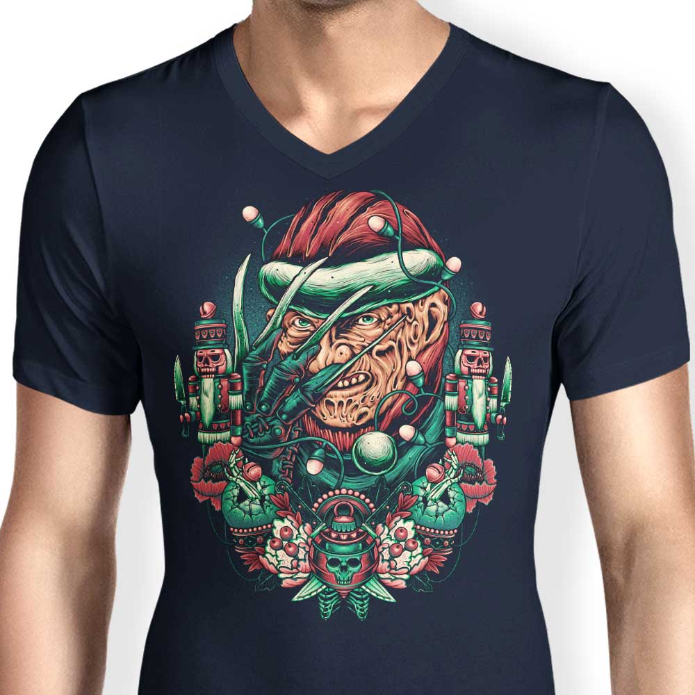 Men's Fashionable V-Neck T-Shirts for Holidays at Elm Street