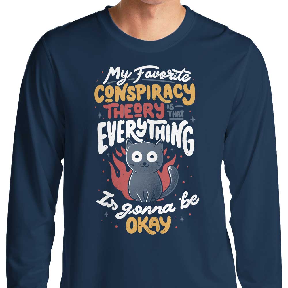 Edu.ely's Conspiracy Theory Long Sleeve Comfortable T - Shirt