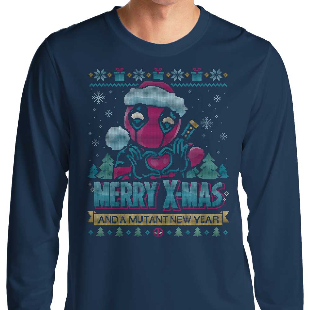 Xmas Chimichanga Design Long Sleeve T-Shirt by Teesgeex