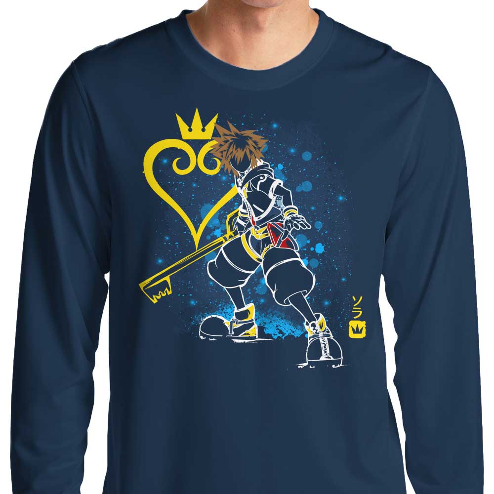 Soulkr's Keyblade Design Long Sleeve Crewneck T - Shirt in S - 4XL Sizes