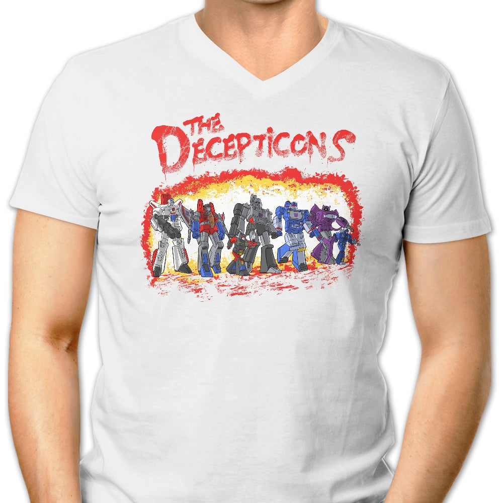 Men's Stylish V-Neck Inspired by The Decepticons