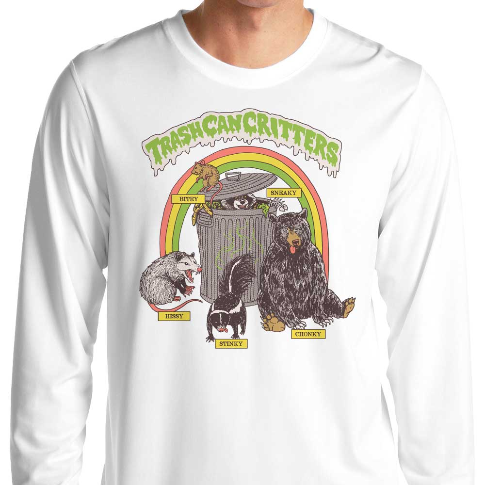 Hillary White's Trash Can Critters Long Sleeve Comfortable T - Shirt