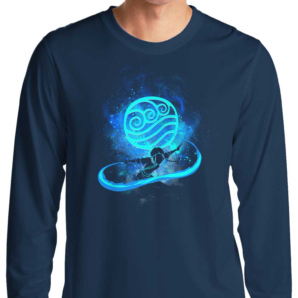 Water Bender Art Inspired Long Sleeve Men's and Women's T - Shirt