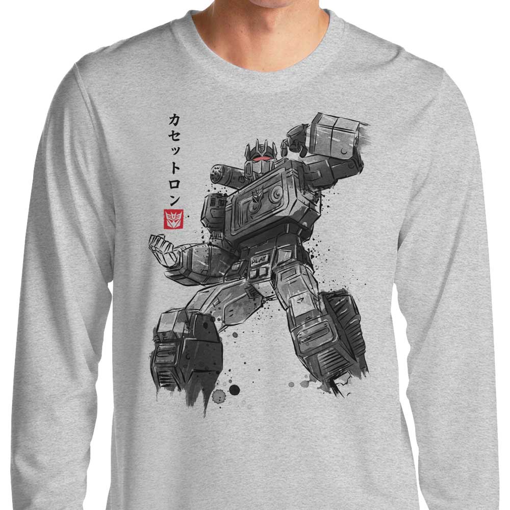 Dr. Monekers' Cassette Sumi-e Long - Sleeve Stylish T - Shirt