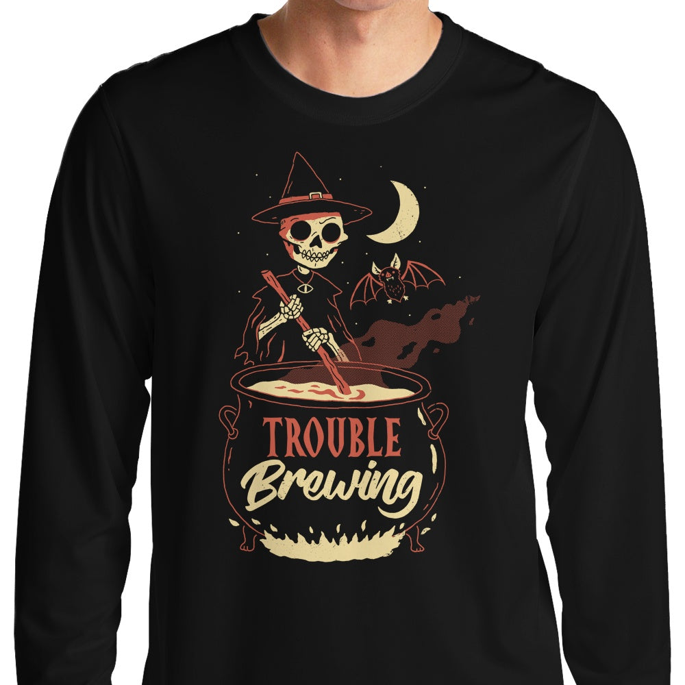 DinoMike's 'Trouble Brewing' Comfortable Long Sleeve T - Shirt
