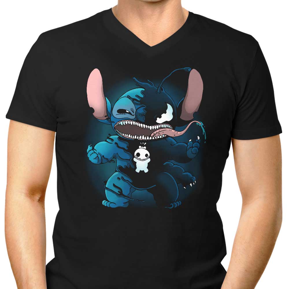 Men's V-Neck T-Shirt - Symbiotic Experiment