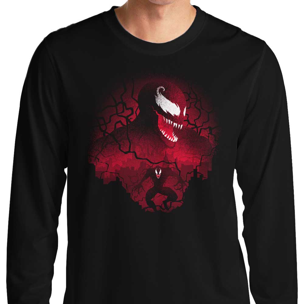 Red Symbiote Design Long Sleeve Men's and Women's T-Shirt