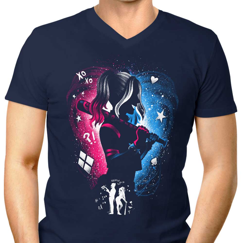 Men's Fashionable V-Neck T-Shirt - You're My Puddin'