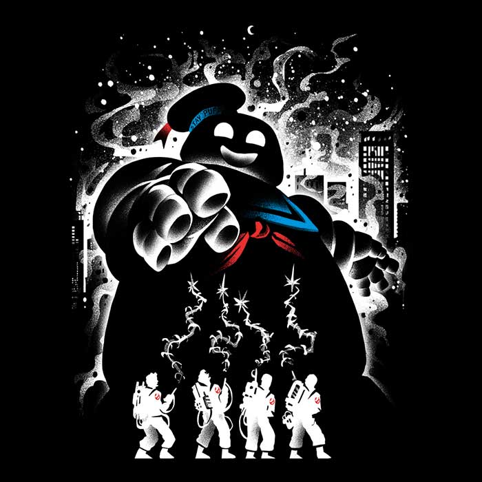 Men's V-Neck Marshmallow Ghost T-Shirt