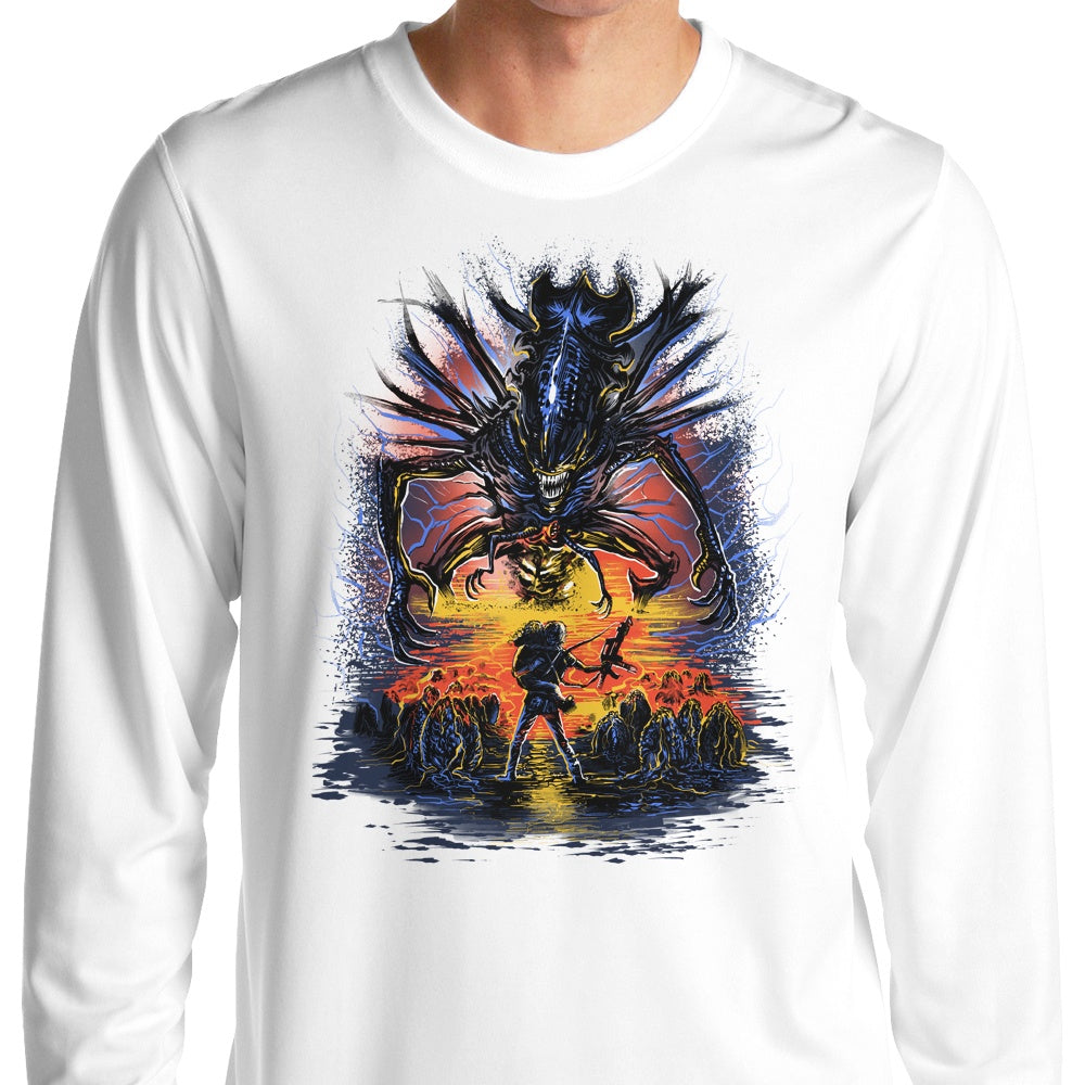 Zascanauta's 'Xeno Shall Not Pass' Stylish Long Sleeve T - Shirt
