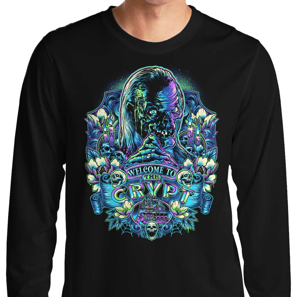 Glitchygorilla's Crypt-Inspired Long Sleeve T-Shirt