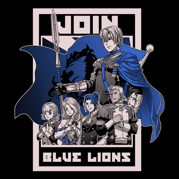 Long Sleeve Join the Blue Lions T-Shirt by Coinbox Tees