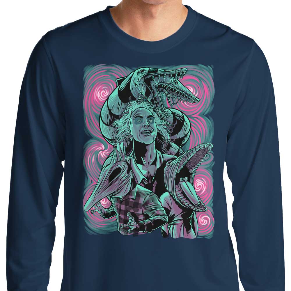 Gilles Bone's Make My Millenium Stylish Long Sleeve T - Shirt for Fashion Enthusiasts