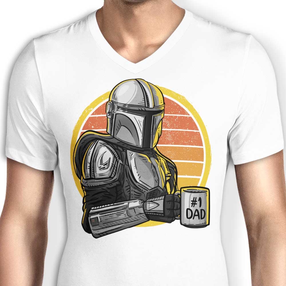 The Best Dad in the Galaxy - Men's V-Neck T-Shirt