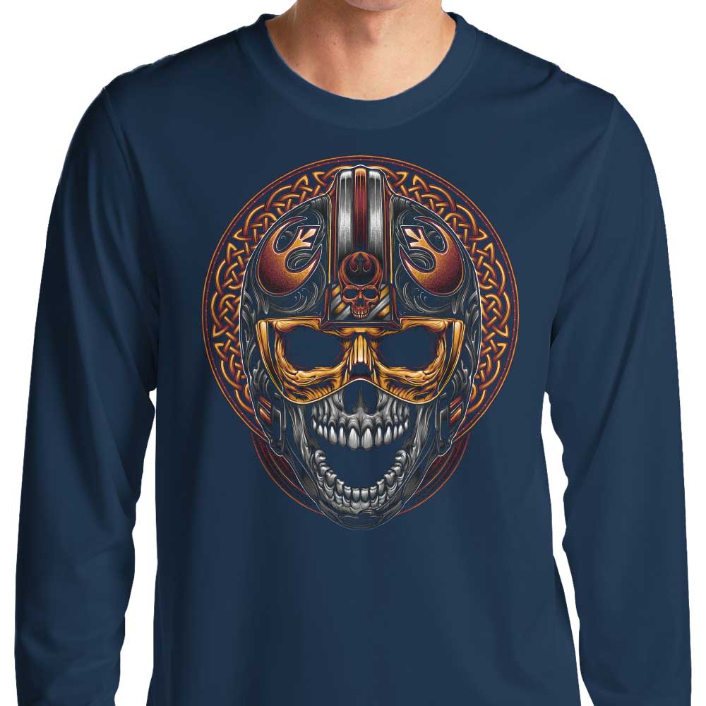 Long Sleeve Rebel Skull Graphic T-Shirt for Men and Women