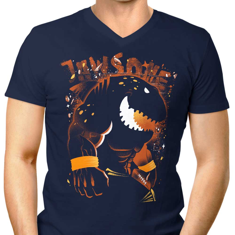 Men's V-Neck T-Shirt Inspired by The Whale Shark
