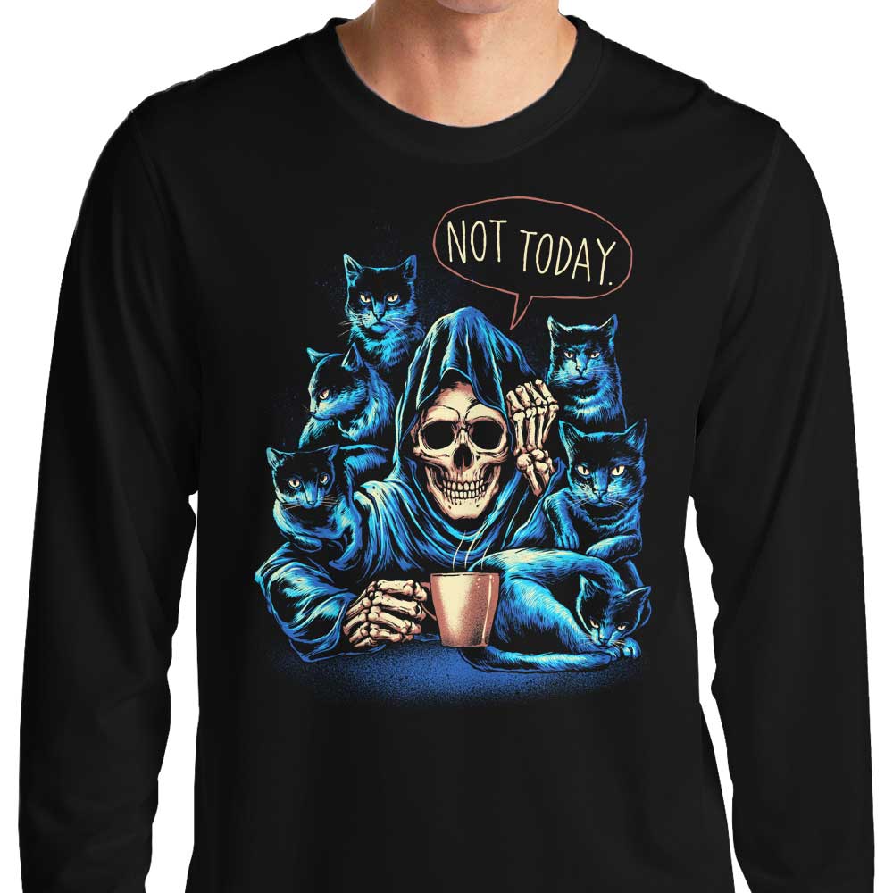 Glitchygorilla's 'Not Today' Long Sleeve Crewneck T - Shirt in S - 4XL Sizes