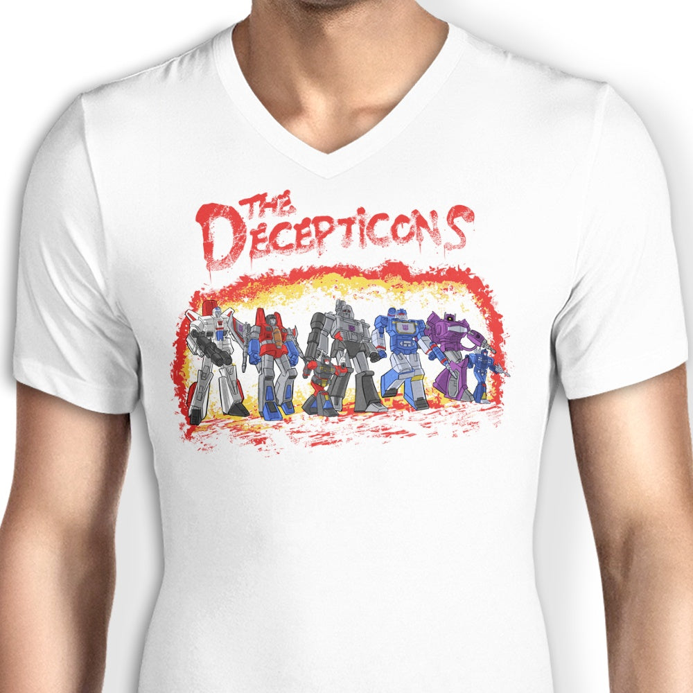 Men's Stylish V-Neck Inspired by The Decepticons