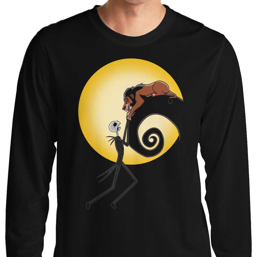 Spooky Halloween King Long - Sleeve Comfort T - Shirt