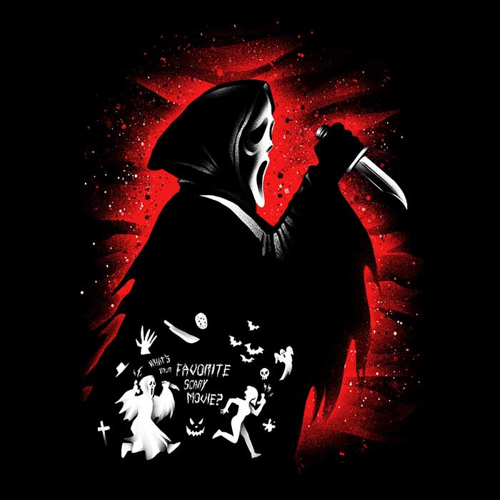 Alemaglia's Stylish Long Sleeve Ghost Face T-Shirt