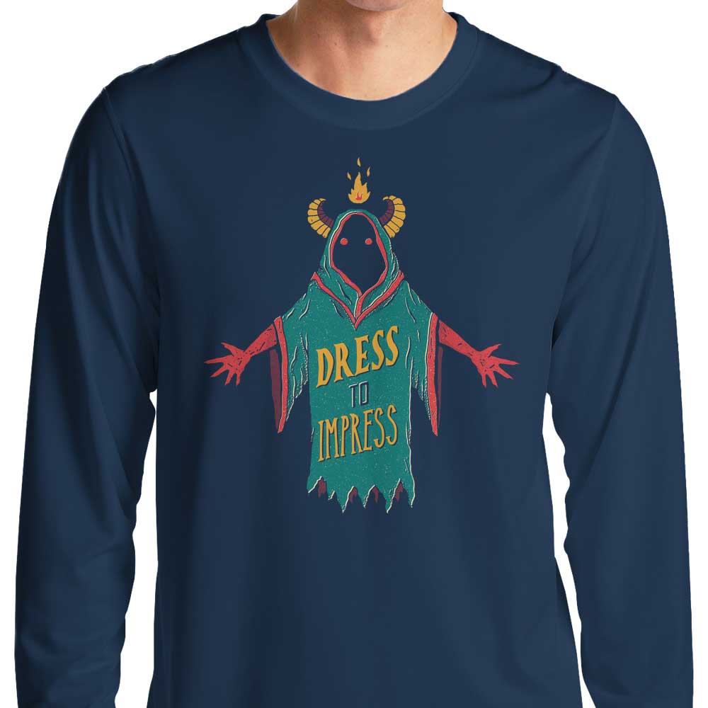 Impressive Long Sleeve Crewneck T-Shirt by DinoMike