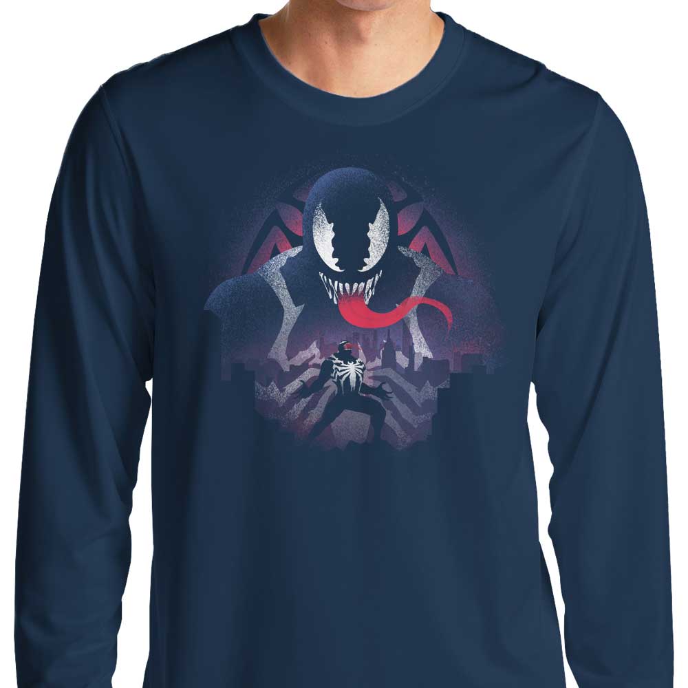 Long Sleeve T-Shirt Featuring Black Symbiote Design
