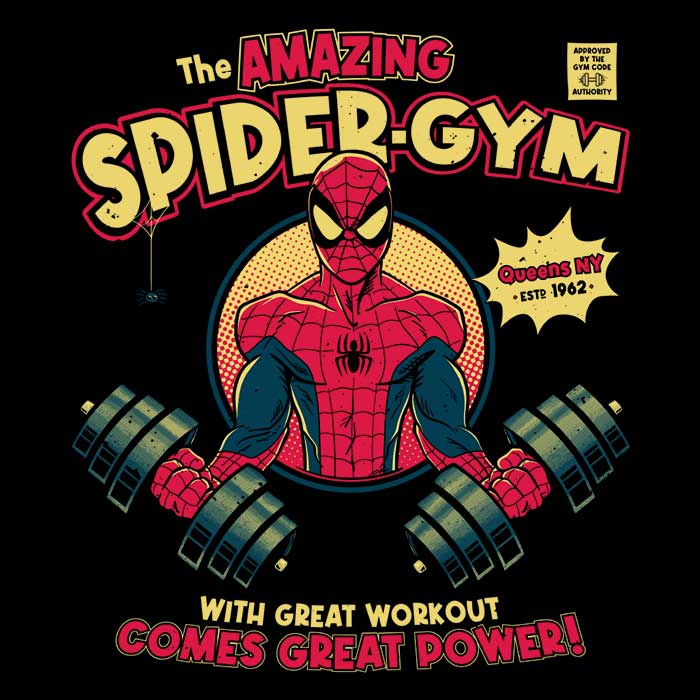 Men's Spider Gym V-Neck T-Shirt