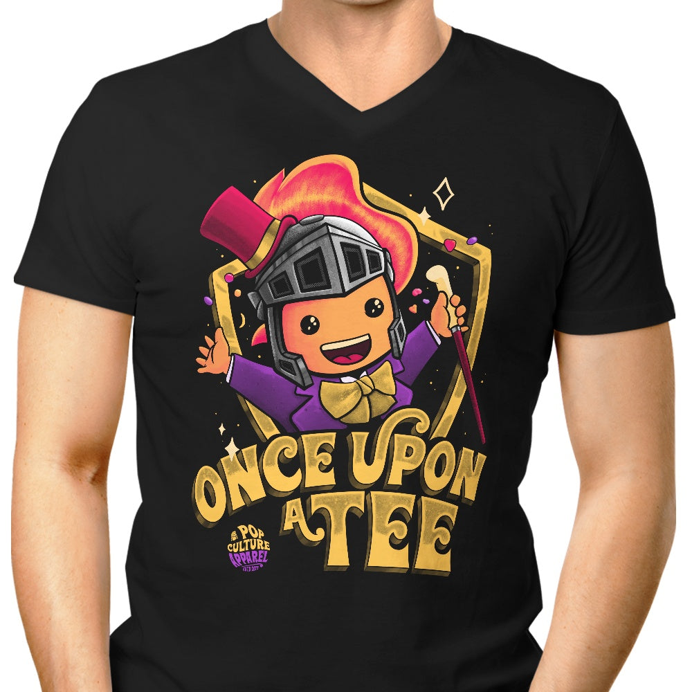 Teerion Men's Stylish V-Neck Candy Maker T - Shirt