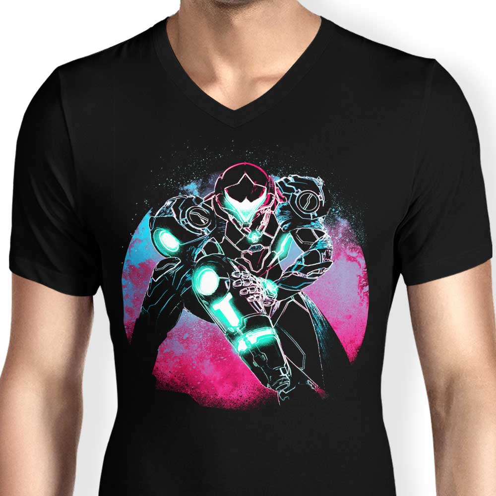 Stylish Men's V-Neck with 'Dread Orb' Design