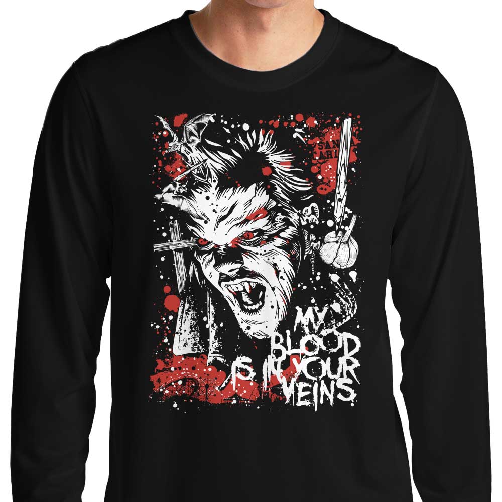 Arinesart's 'Blood in Your Veins' Long - Sleeve Stylish T - Shirt