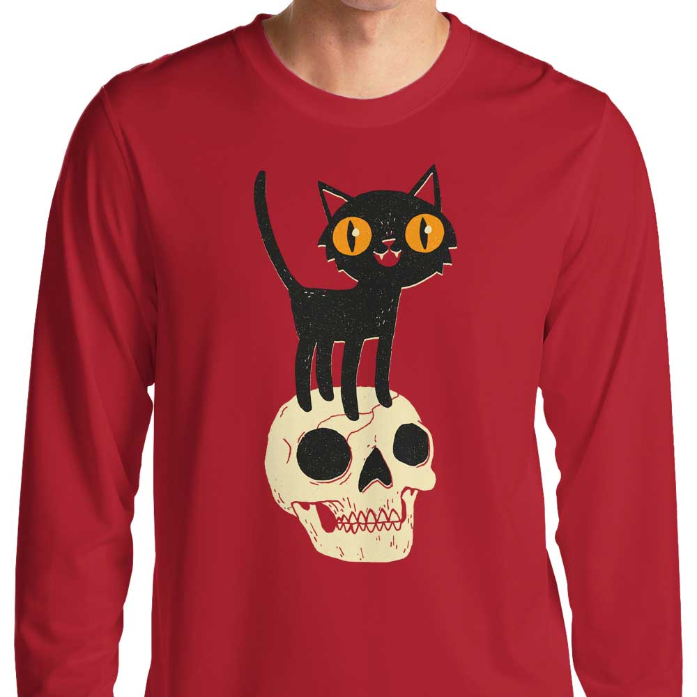 What the Cat Dragged In Long Sleeve Crewneck T - Shirt by DinoMike